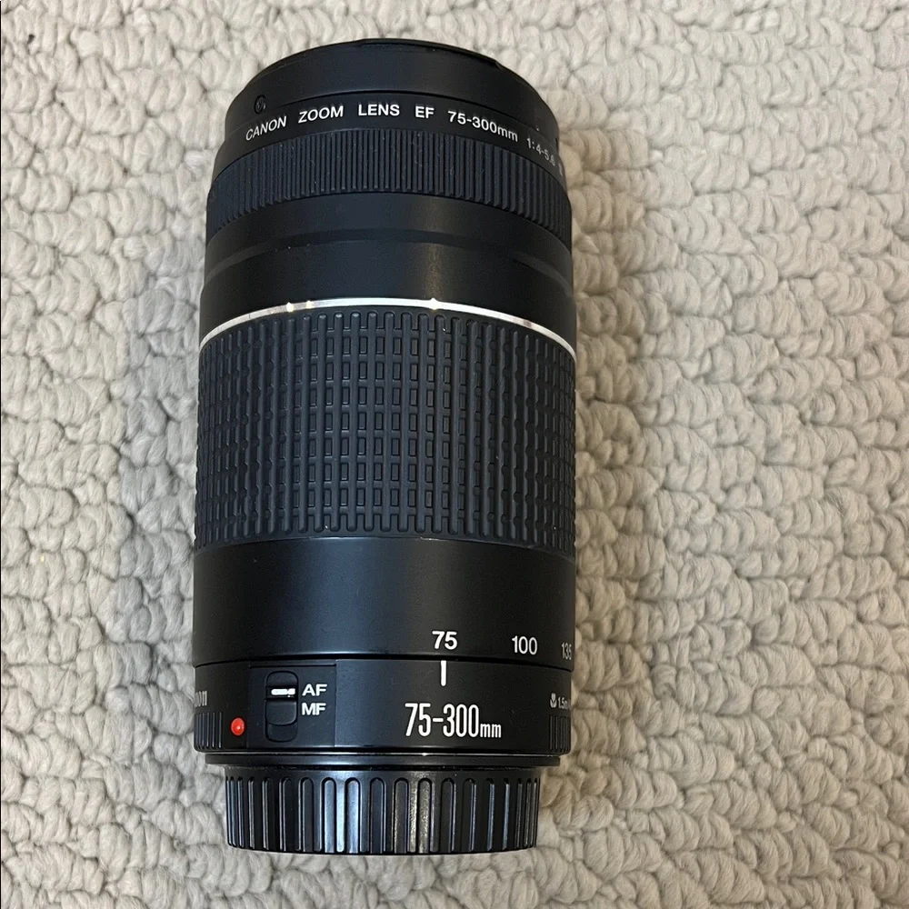 Canon EF 75-300mm Black Lens